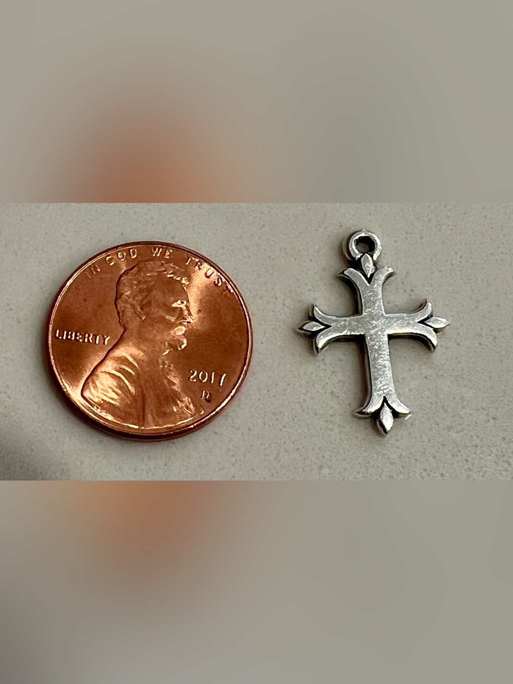 James Avery Sterling Silver Cross Charm - Picture 4 of 5